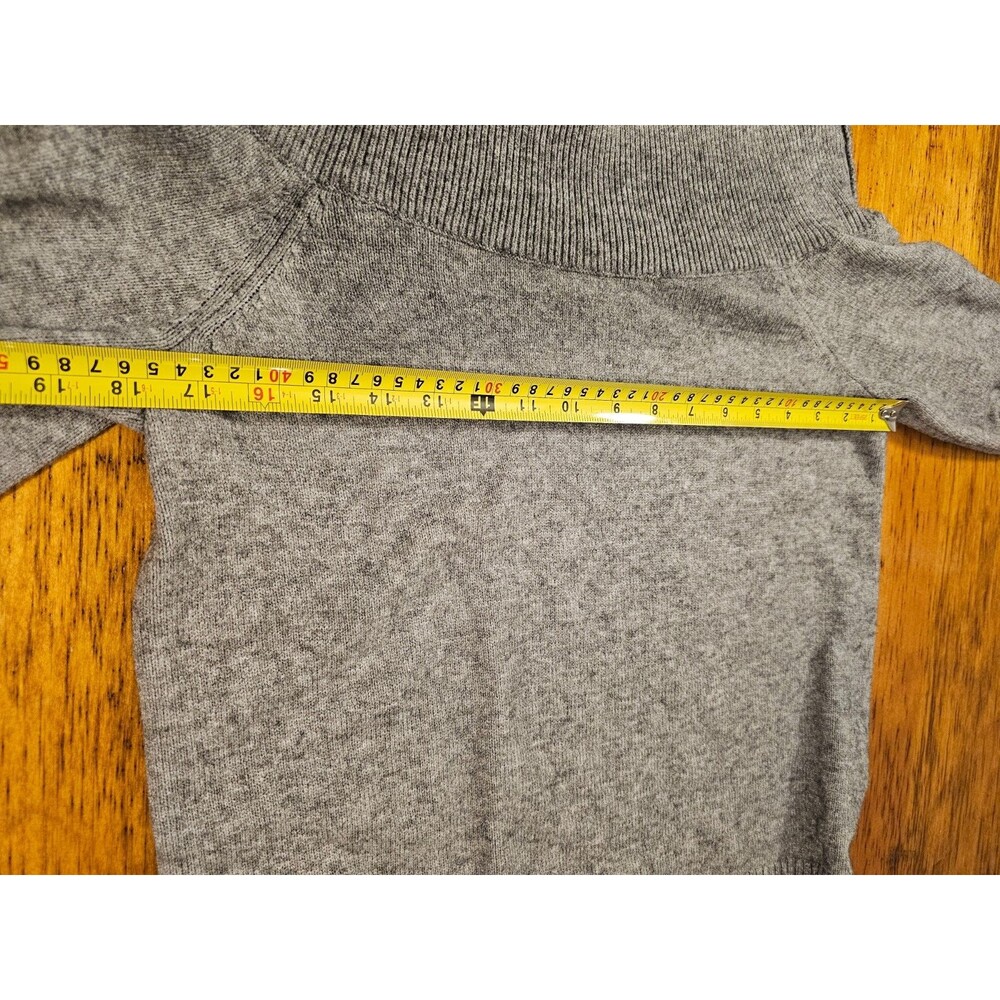 by ANTHROPOLOGIE Sweater Womens Gray Cowl Neck Tunic Sweater Sz M Viscose EUC - Picture 6 of 10